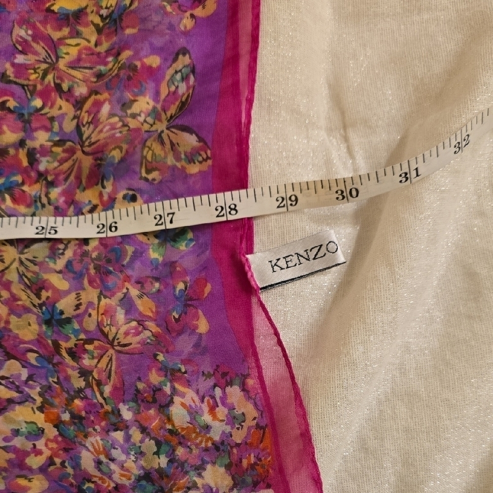 Kenzo Purple Pink Cocktail Scarf - Picture 8 of 12